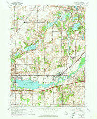 Galesburg Michigan Historical topographic map, 1:24000 scale, 7.5 X 7.5 Minute, Year 1961