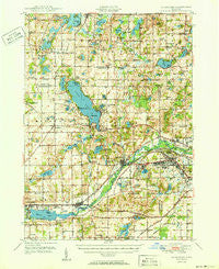 Galesburg Michigan Historical topographic map, 1:62500 scale, 15 X 15 Minute, Year 1950