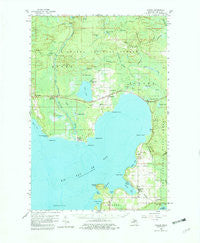 Garden Michigan Historical topographic map, 1:62500 scale, 15 X 15 Minute, Year 1958
