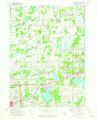 Gilletts Lake Michigan Historical topographic map, 1:24000 scale, 7.5 X 7.5 Minute, Year 1970