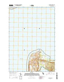 Glen Haven Michigan Historical topographic map, 1:24000 scale, 7.5 X 7.5 Minute, Year 2014