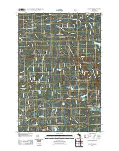 Glitter Lake Michigan Historical topographic map, 1:24000 scale, 7.5 X 7.5 Minute, Year 2011