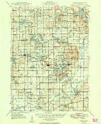 Gobles Michigan Historical topographic map, 1:62500 scale, 15 X 15 Minute, Year 1949