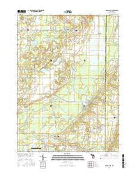 Gobles East Michigan Current topographic map, 1:24000 scale, 7.5 X 7.5 Minute, Year 2016