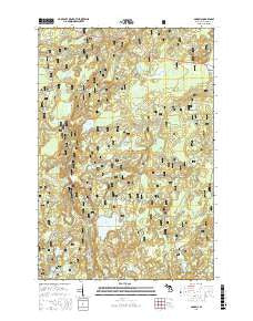 Gogebic Michigan Current topographic map, 1:24000 scale, 7.5 X 7.5 Minute, Year 2017