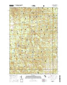 Goodar Michigan Historical topographic map, 1:24000 scale, 7.5 X 7.5 Minute, Year 2014