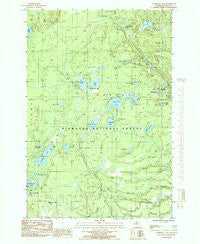 Gooseneck Lake Michigan Historical topographic map, 1:24000 scale, 7.5 X 7.5 Minute, Year 1985