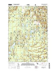 Gooseneck Lake Michigan Historical topographic map, 1:24000 scale, 7.5 X 7.5 Minute, Year 2014