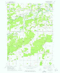 Gordonville Michigan Historical topographic map, 1:24000 scale, 7.5 X 7.5 Minute, Year 1973