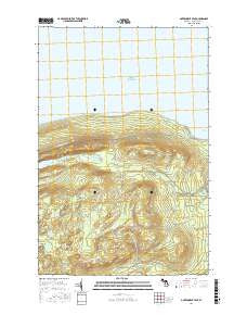 Government Peak Michigan Current topographic map, 1:24000 scale, 7.5 X 7.5 Minute, Year 2017
