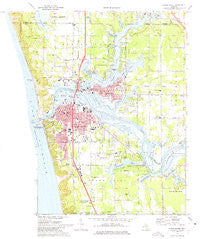Grand Haven Michigan Historical topographic map, 1:24000 scale, 7.5 X 7.5 Minute, Year 1972