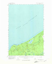 Grand Portal Point Michigan Historical topographic map, 1:62500 scale, 15 X 15 Minute, Year 1958