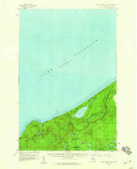 Grand Portal Point Michigan Historical topographic map, 1:62500 scale, 15 X 15 Minute, Year 1958