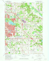 Grand Rapids East Michigan Historical topographic map, 1:24000 scale, 7.5 X 7.5 Minute, Year 1967