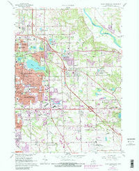 Grand Rapids East Michigan Historical topographic map, 1:24000 scale, 7.5 X 7.5 Minute, Year 1967
