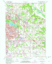 Grand Rapids East Michigan Historical topographic map, 1:24000 scale, 7.5 X 7.5 Minute, Year 1967