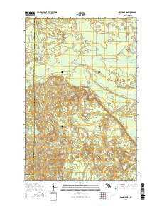 Grand Marais SE Michigan Current topographic map, 1:24000 scale, 7.5 X 7.5 Minute, Year 2017