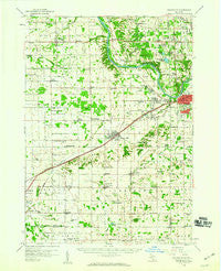 Grandville Michigan Historical topographic map, 1:62500 scale, 15 X 15 Minute, Year 1958
