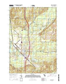 Grayling Michigan Historical topographic map, 1:24000 scale, 7.5 X 7.5 Minute, Year 2014