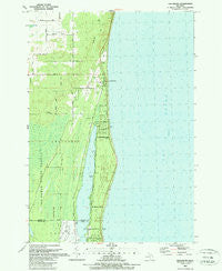 Greenbush Michigan Historical topographic map, 1:24000 scale, 7.5 X 7.5 Minute, Year 1989