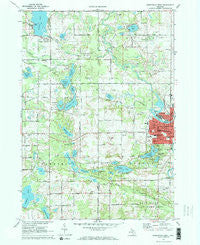 Greenville West Michigan Historical topographic map, 1:24000 scale, 7.5 X 7.5 Minute, Year 1972