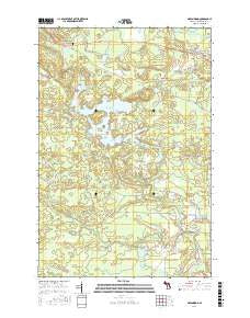 Greenwood Michigan Current topographic map, 1:24000 scale, 7.5 X 7.5 Minute, Year 2017