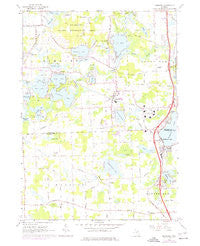 Hamburg Michigan Historical topographic map, 1:24000 scale, 7.5 X 7.5 Minute, Year 1965