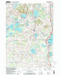 Hamburg Michigan Historical topographic map, 1:24000 scale, 7.5 X 7.5 Minute, Year 1996