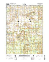Hamilton East Michigan Current topographic map, 1:24000 scale, 7.5 X 7.5 Minute, Year 2016
