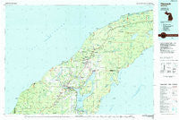 Hancock Michigan Historical topographic map, 1:100000 scale, 30 X 60 Minute, Year 1985