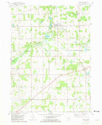 Hanover Michigan Historical topographic map, 1:24000 scale, 7.5 X 7.5 Minute, Year 1981