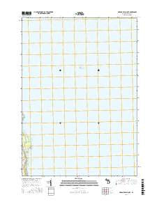 Harbor Beach OE E Michigan Current topographic map, 1:24000 scale, 7.5 X 7.5 Minute, Year 2016