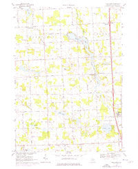 Hartland Michigan Historical topographic map, 1:24000 scale, 7.5 X 7.5 Minute, Year 1968