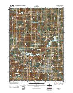 Hastings Michigan Historical topographic map, 1:24000 scale, 7.5 X 7.5 Minute, Year 2011