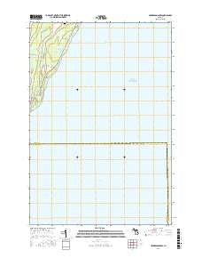 Henderson Lakes Michigan Current topographic map, 1:24000 scale, 7.5 X 7.5 Minute, Year 2016