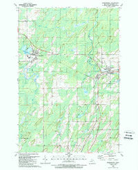 Hermansville Michigan Historical topographic map, 1:24000 scale, 7.5 X 7.5 Minute, Year 1989