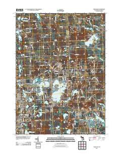 Highland Michigan Historical topographic map, 1:24000 scale, 7.5 X 7.5 Minute, Year 2011