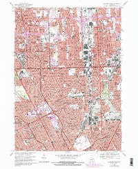 Highland Park Michigan Historical topographic map, 1:24000 scale, 7.5 X 7.5 Minute, Year 1968