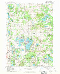 Highland Michigan Historical topographic map, 1:24000 scale, 7.5 X 7.5 Minute, Year 1968