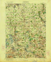 Holly Michigan Historical topographic map, 1:62500 scale, 15 X 15 Minute, Year 1922