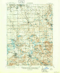 Holly Michigan Historical topographic map, 1:62500 scale, 15 X 15 Minute, Year 1922