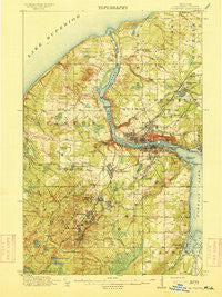 Houghton Michigan Historical topographic map, 1:62500 scale, 15 X 15 Minute, Year 1915