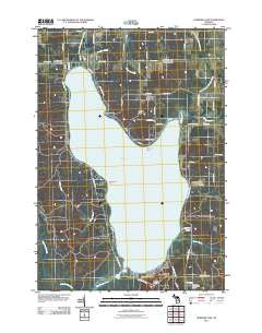 Hubbard Lake Michigan Historical topographic map, 1:24000 scale, 7.5 X 7.5 Minute, Year 2011