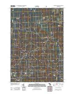 Hubbard Lake SW Michigan Historical topographic map, 1:24000 scale, 7.5 X 7.5 Minute, Year 2012