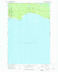 Hughes Point Michigan Historical topographic map, 1:24000 scale, 7.5 X 7.5 Minute, Year 1972