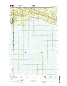 Hughes Point Michigan Historical topographic map, 1:24000 scale, 7.5 X 7.5 Minute, Year 2014