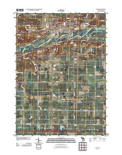 Ionia Michigan Historical topographic map, 1:24000 scale, 7.5 X 7.5 Minute, Year 2011