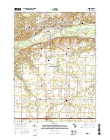 Ionia Michigan Current topographic map, 1:24000 scale, 7.5 X 7.5 Minute, Year 2016