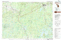 Ironwood Michigan Historical topographic map, 1:100000 scale, 30 X 60 Minute, Year 1980