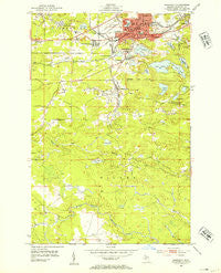 Ishpeming Michigan Historical topographic map, 1:24000 scale, 7.5 X 7.5 Minute, Year 1952